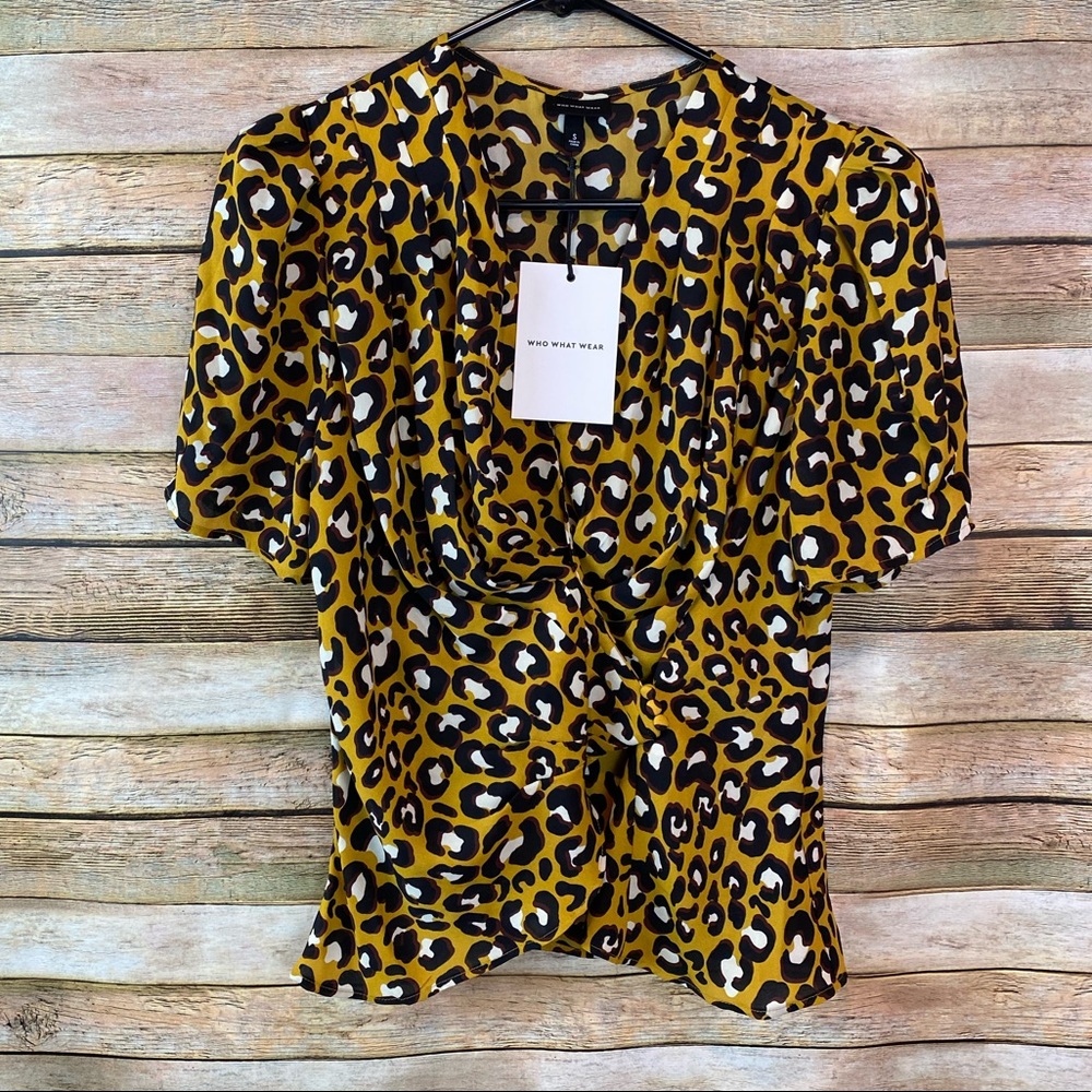 NWT Who What Wear Mustard Yellow Top S